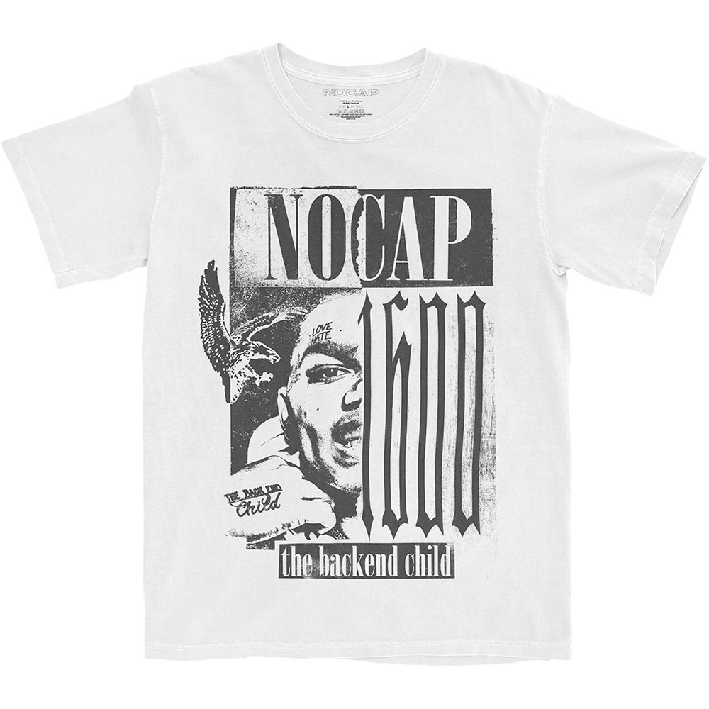 NoCap - Backend Heren Tshirt - Wit
